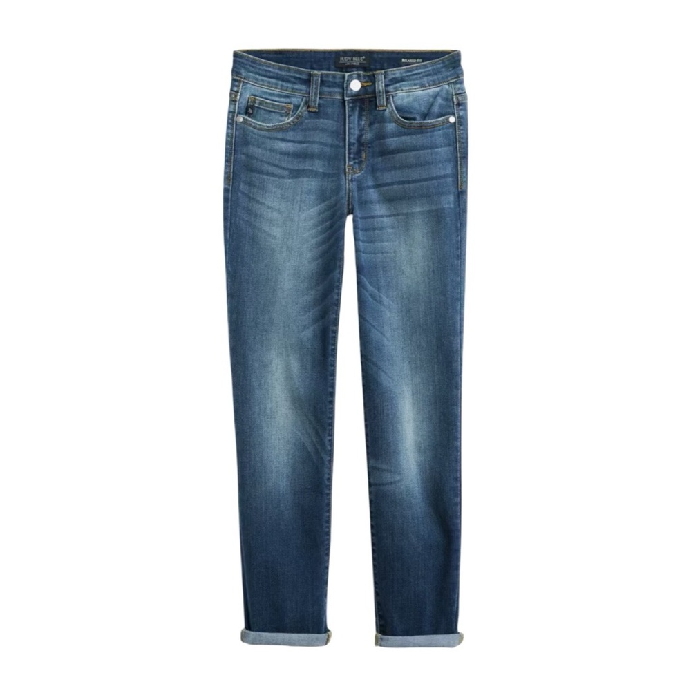 EUC Stitch Fix Judy Blue Adeline Mid Rise Girlfriend Relaxed Fit Jeans - Picture 4 of 14